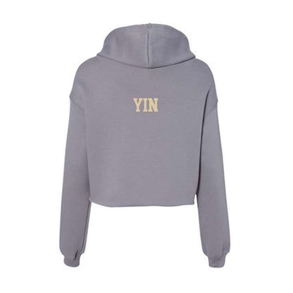 Boston College - NCAA Men's Golf : Tony Yin - Women's Crop Fleece Hoodie-1