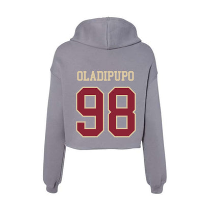 Boston College - NCAA Football : Israel Oladipupo - Women's Crop Fleece Hoodie-1