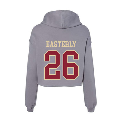 Boston College - NCAA Women's Soccer : Emmy Easterly - Women's Crop Fleece Hoodie-1