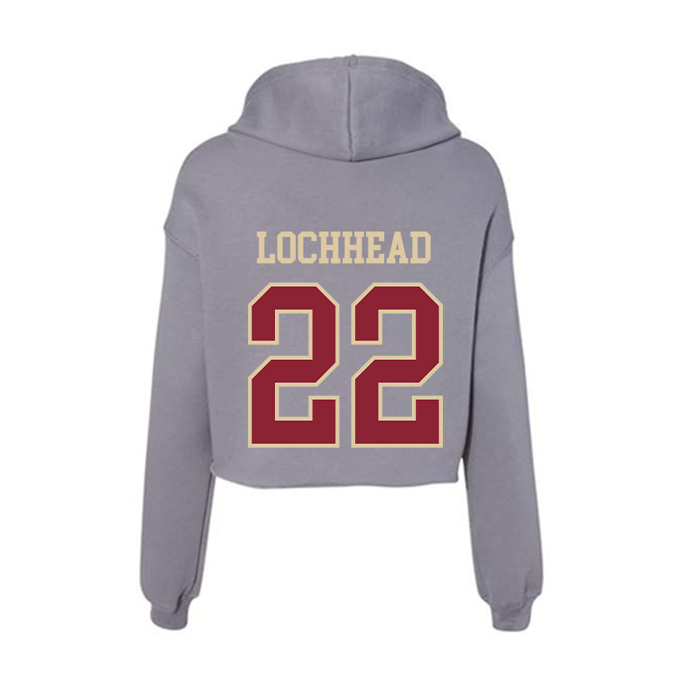 Boston College - NCAA Women's Soccer : Dylan Lochhead - Women's Crop Fleece Hoodie-1