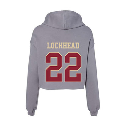 Boston College - NCAA Women's Soccer : Dylan Lochhead - Women's Crop Fleece Hoodie-1