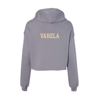Boston College - NCAA Women's Track & Field : Solana Varela - Women's Crop Fleece Hooded Sweatshirt-1
