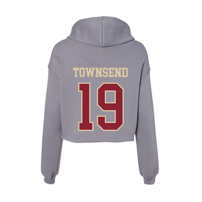 Boston College - NCAA Football : Marcelous Townsend - Women's Crop Fleece Hoodie-1