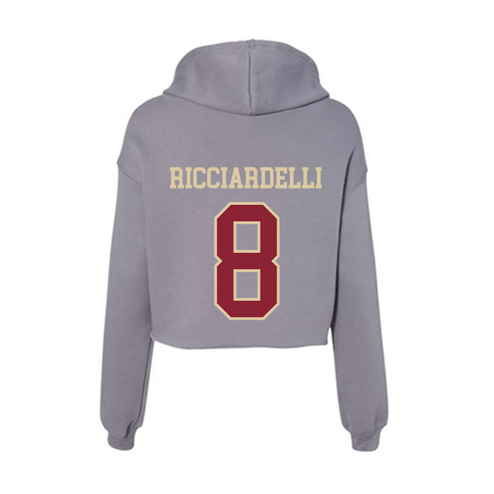 Boston College - NCAA Women's Field Hockey : Maisy Ricciardelli - Women's Crop Fleece Hoodie-1
