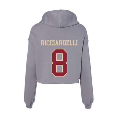 Boston College - NCAA Women's Field Hockey : Maisy Ricciardelli - Women's Crop Fleece Hoodie-1