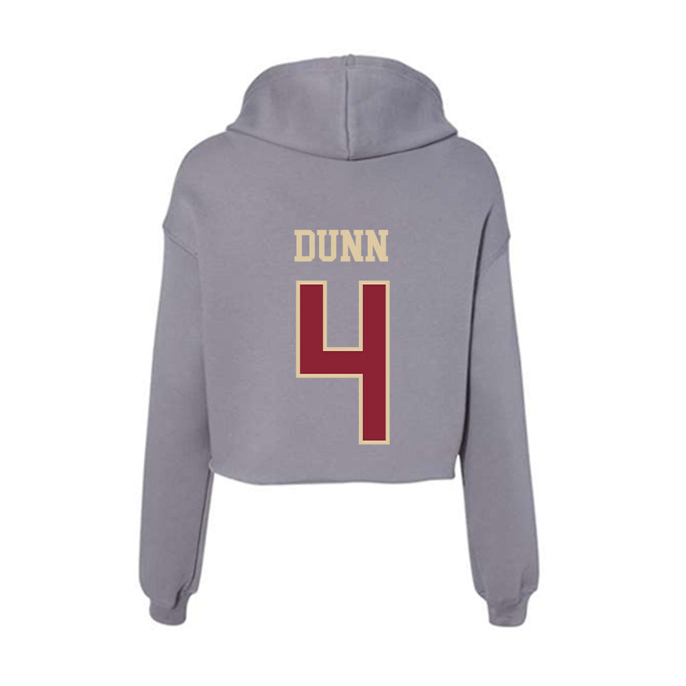 Boston College - NCAA Women's Ice Hockey : Alaina Dunn - Women's Crop Fleece Hoodie-1