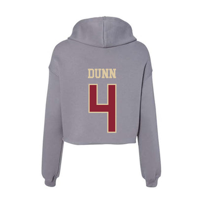 Boston College - NCAA Women's Ice Hockey : Alaina Dunn - Women's Crop Fleece Hoodie-1
