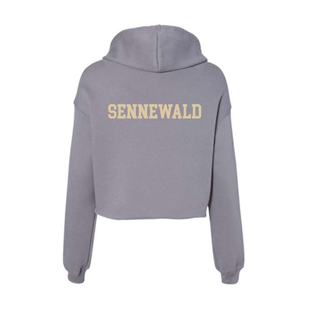 Boston College - NCAA Men's Fencing : Alex Sennewald - Women's Crop Fleece Hoodie-1