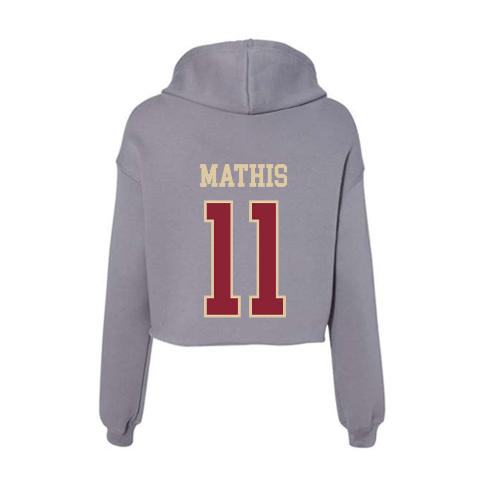 Boston College - NCAA Women's Soccer : Sadie Mathis - Women's Crop Fleece Hoodie-1