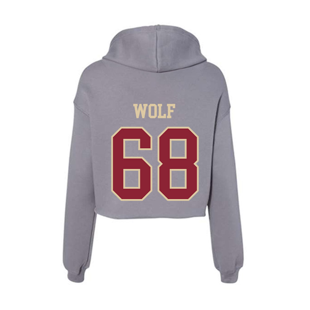 Boston College - NCAA Women's Volleyball : Milly Wolf - Women's Crop Fleece Hoodie-1