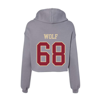 Boston College - NCAA Women's Volleyball : Milly Wolf - Women's Crop Fleece Hoodie-1