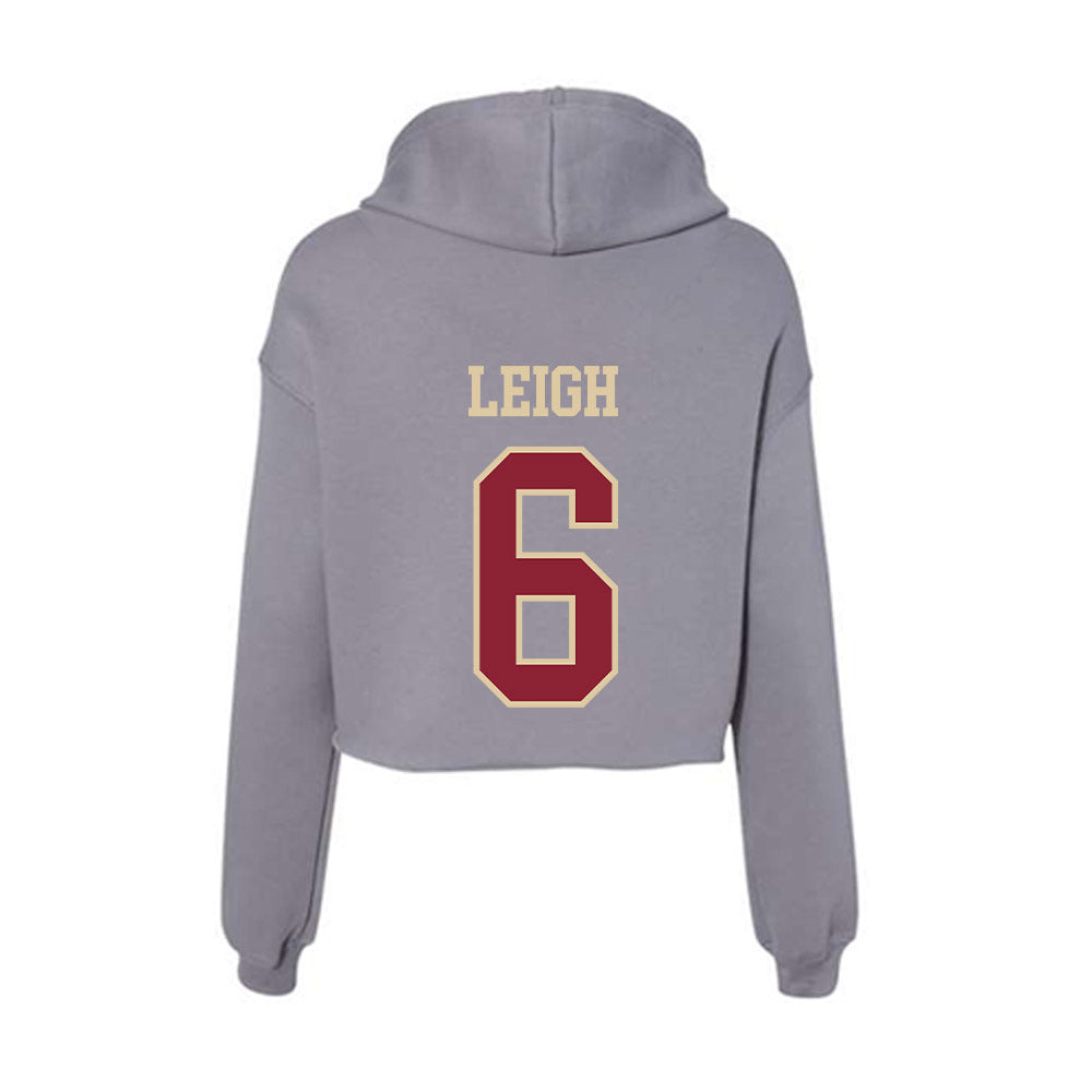 Boston College - NCAA Women's Field Hockey : Maddi Leigh - Women's Crop Fleece Hooded Sweatshirt-1