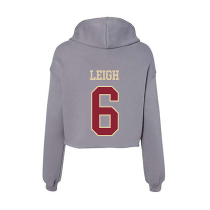 Boston College - NCAA Women's Field Hockey : Maddi Leigh - Women's Crop Fleece Hooded Sweatshirt-1