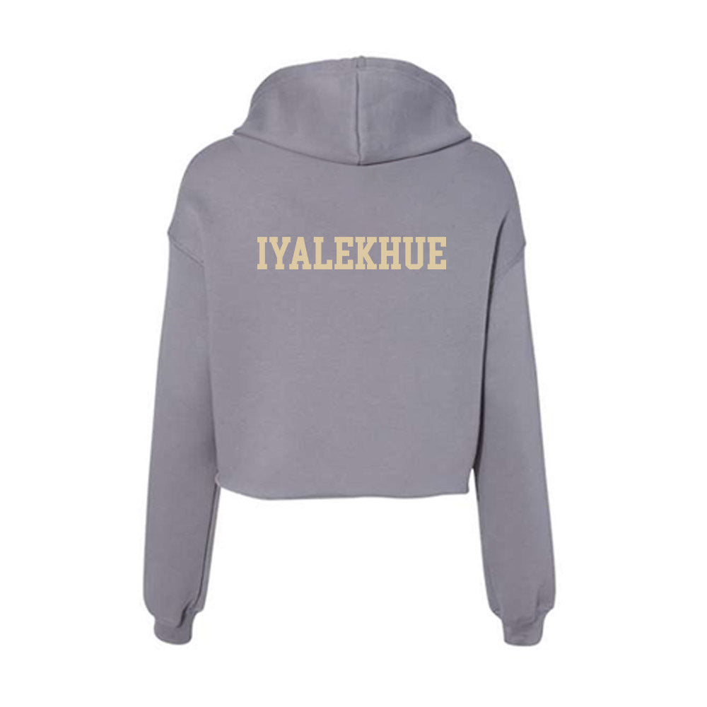 Boston College - NCAA Football : Lawrence Iyalekhue - Women's Crop Fleece Hoodie-1