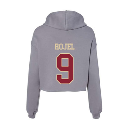 Boston College - NCAA Men's Soccer : Nikolai Rojel - Women's Crop Fleece Hoodie-1