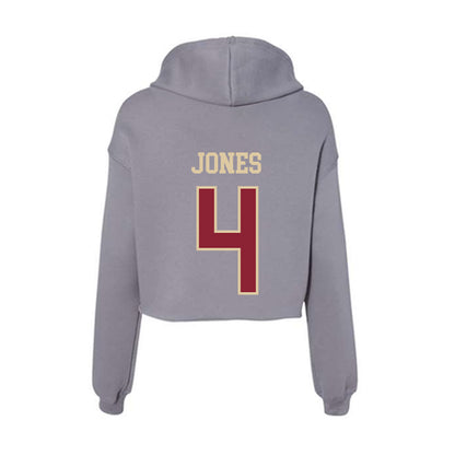 Boston College - NCAA Football : Kris Jones - Women's Crop Fleece Hoodie-1