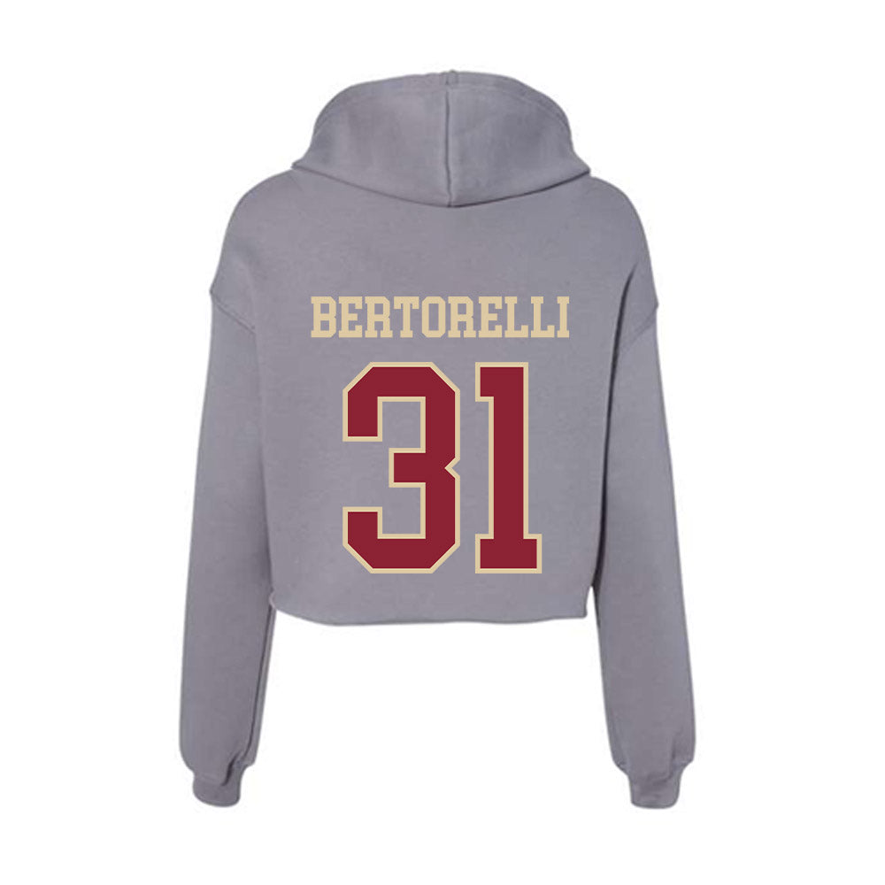 Boston College - NCAA Softball : Sophia Bertorelli - Women's Crop Fleece Hoodie-1
