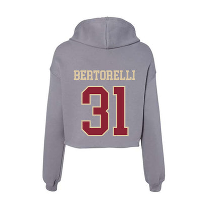 Boston College - NCAA Softball : Sophia Bertorelli - Women's Crop Fleece Hoodie-1