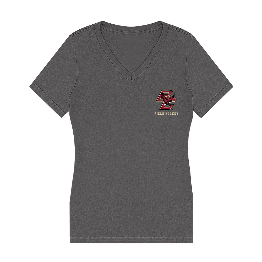 Boston College - NCAA Women's Field Hockey : Kate Bock - Women's V-Neck T-Shirt-0