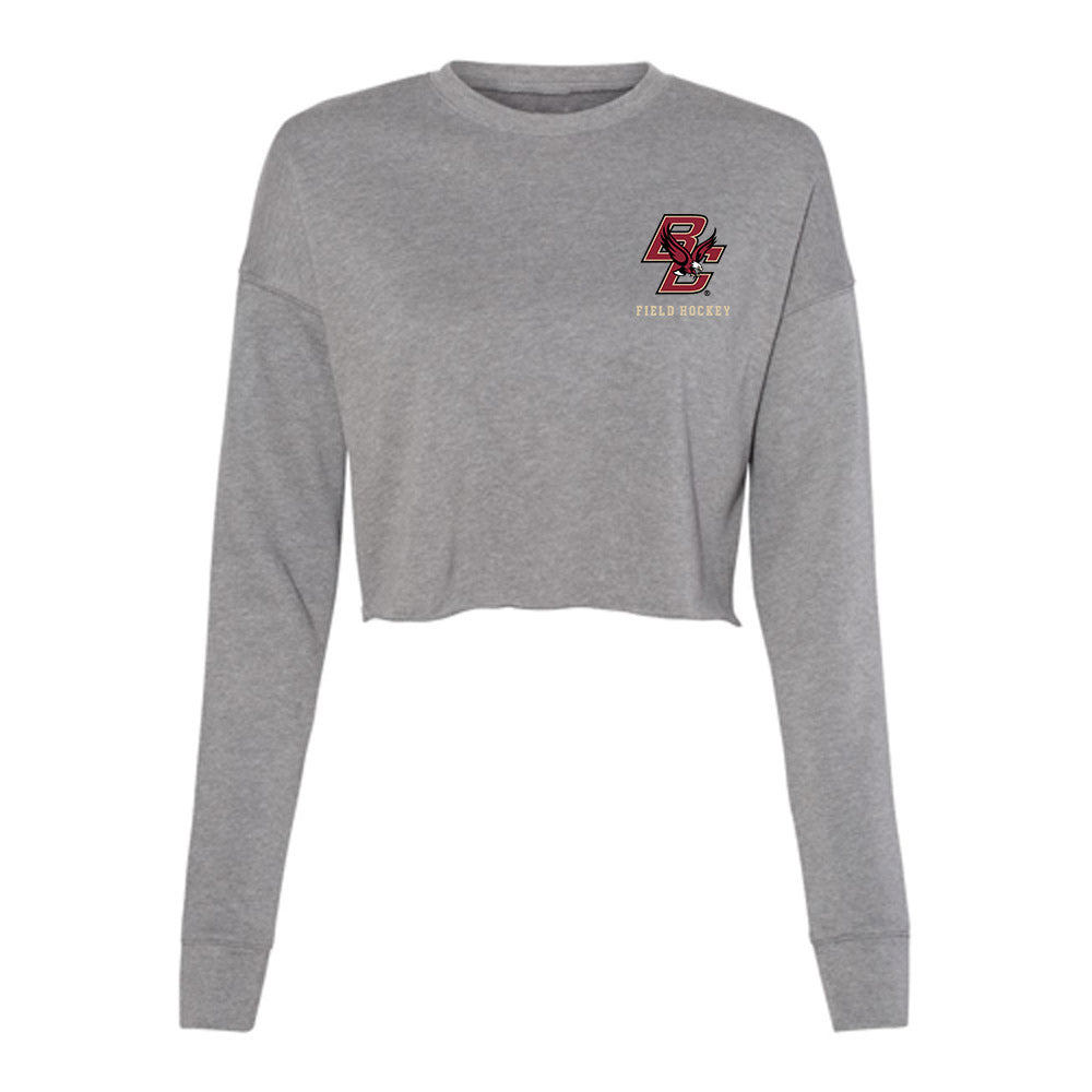 Boston College - NCAA Women's Field Hockey : Melea Weber - Women's Cropped Crew Fleece-0