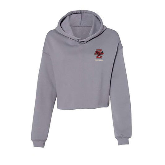 Boston College - NCAA Football : Kelvin Brown - Women's Crop Fleece Hoodie-0