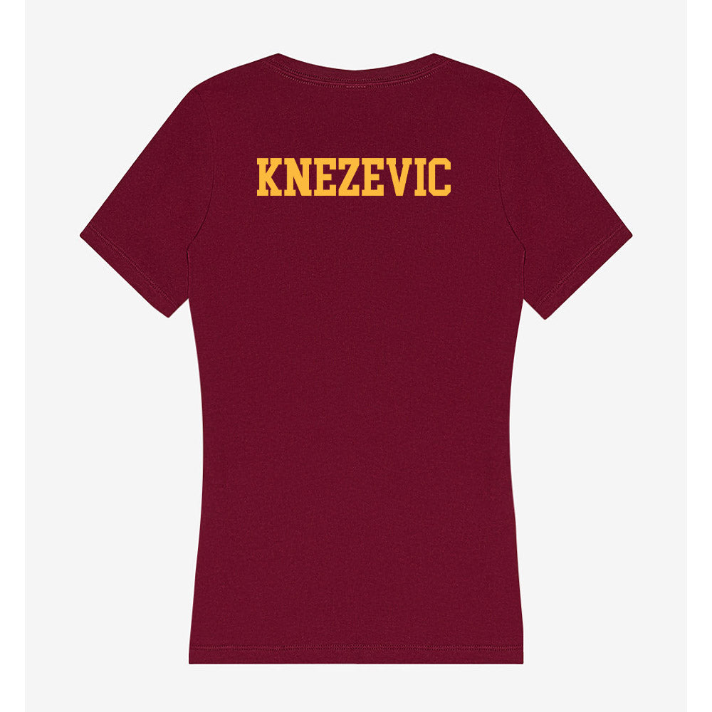 Minnesota - NCAA Women's Tennis : Nora Knezevic - Women's V-Neck T-Shirt-1