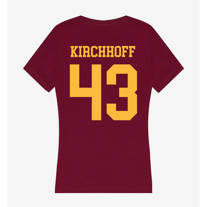 Minnesota - NCAA Baseball : Josh Kirchhoff - Women's V-Neck T-Shirt-1