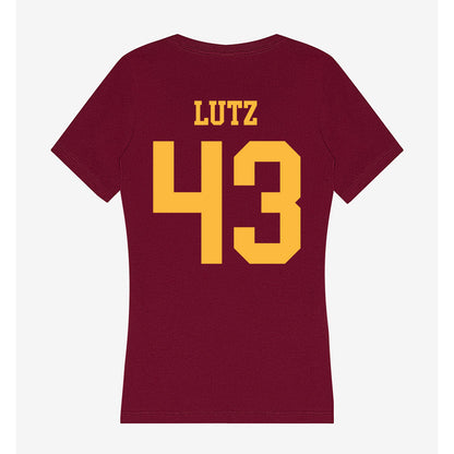 Minnesota - NCAA Football : Jakob Lutz - Women's V-Neck T-Shirt-1