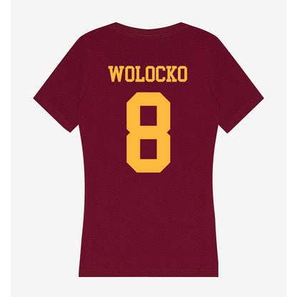 Minnesota - NCAA Softball : Tara Wolocko - Women's V-Neck T-Shirt-1