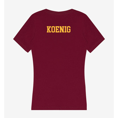 Minnesota - NCAA Wrestling : Rhett Koenig - Women's V-Neck T-Shirt-1