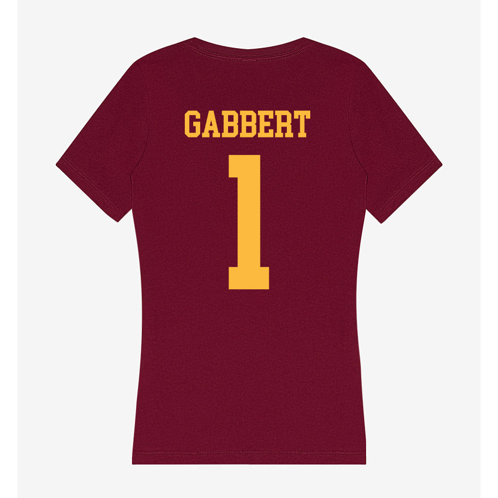 Minnesota - NCAA Women's Soccer : Jacqueline Gabbert - Women's V-Neck T-Shirt-1