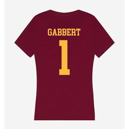Minnesota - NCAA Women's Soccer : Jacqueline Gabbert - Women's V-Neck T-Shirt-1