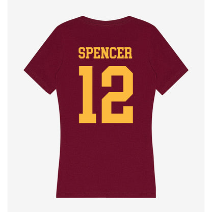 Minnesota - NCAA Men's Basketball : RJ Spencer - Women's V-Neck T-Shirt-1