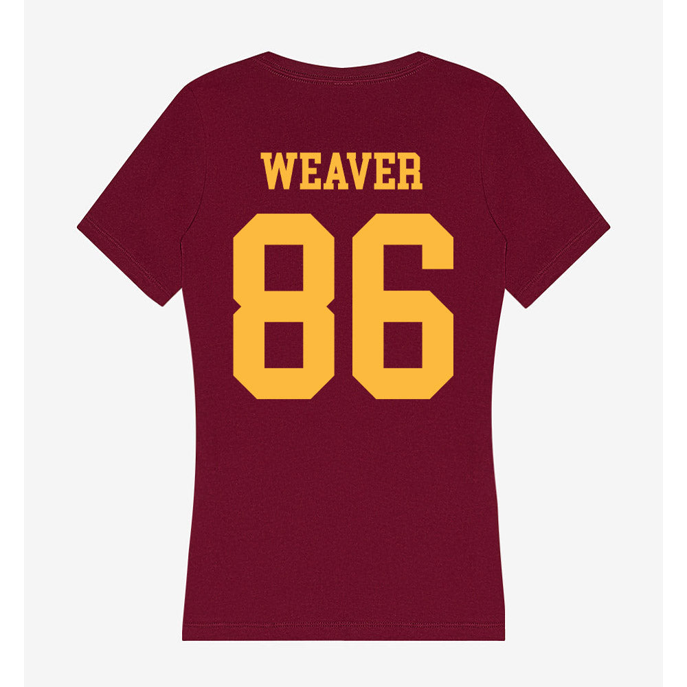 Minnesota - NCAA Football : Gabe Weaver - Women's V-Neck T-Shirt-1