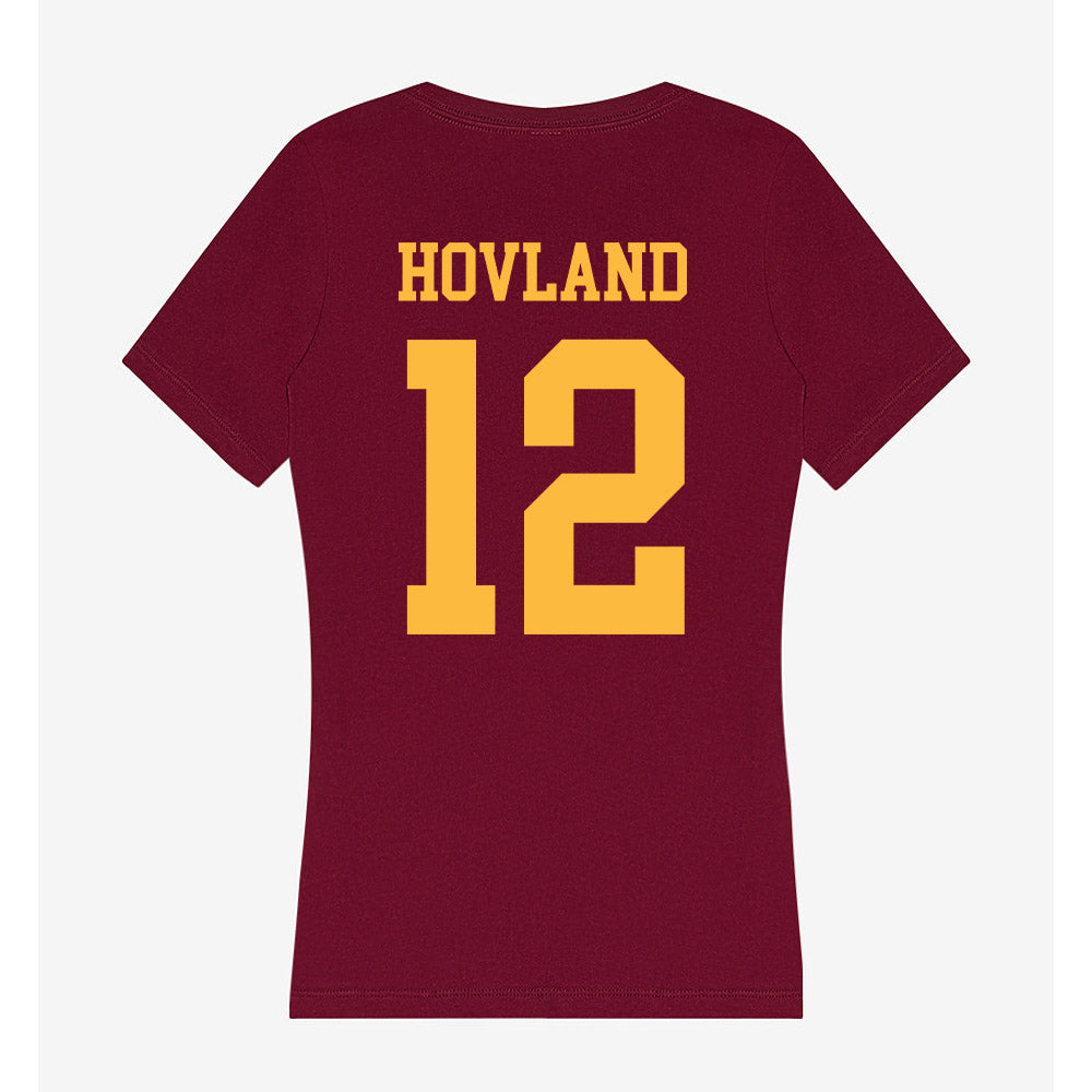Minnesota - NCAA Women's Ice Hockey : Avery Hovland - Women's V-Neck T-Shirt-1