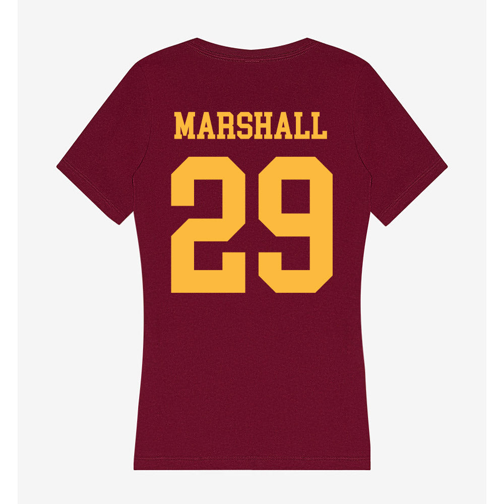 Minnesota - NCAA Football : Andrew Marshall - Women's V-Neck T-Shirt-1