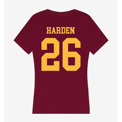 Minnesota - NCAA Football : Zack Harden - Women's V-Neck T-Shirt-1