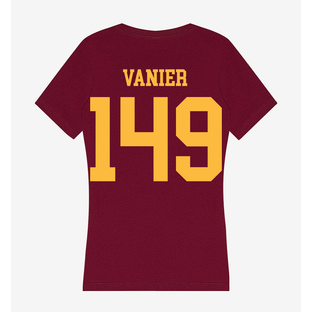 Minnesota - NCAA Wrestling : Charles Vanier - Women's V-Neck T-Shirt-1