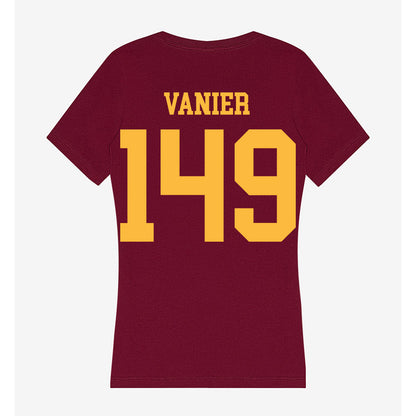 Minnesota - NCAA Wrestling : Charles Vanier - Women's V-Neck T-Shirt-1
