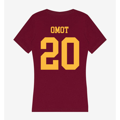 Minnesota - NCAA Men's Basketball : Bj Omot - Women's V-Neck T-Shirt-1