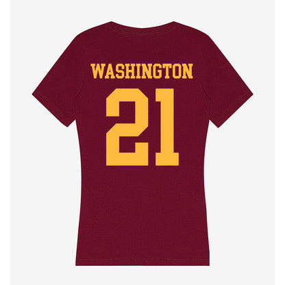 Minnesota - NCAA Football : Grant Washington - Women's V-Neck T-Shirt-1