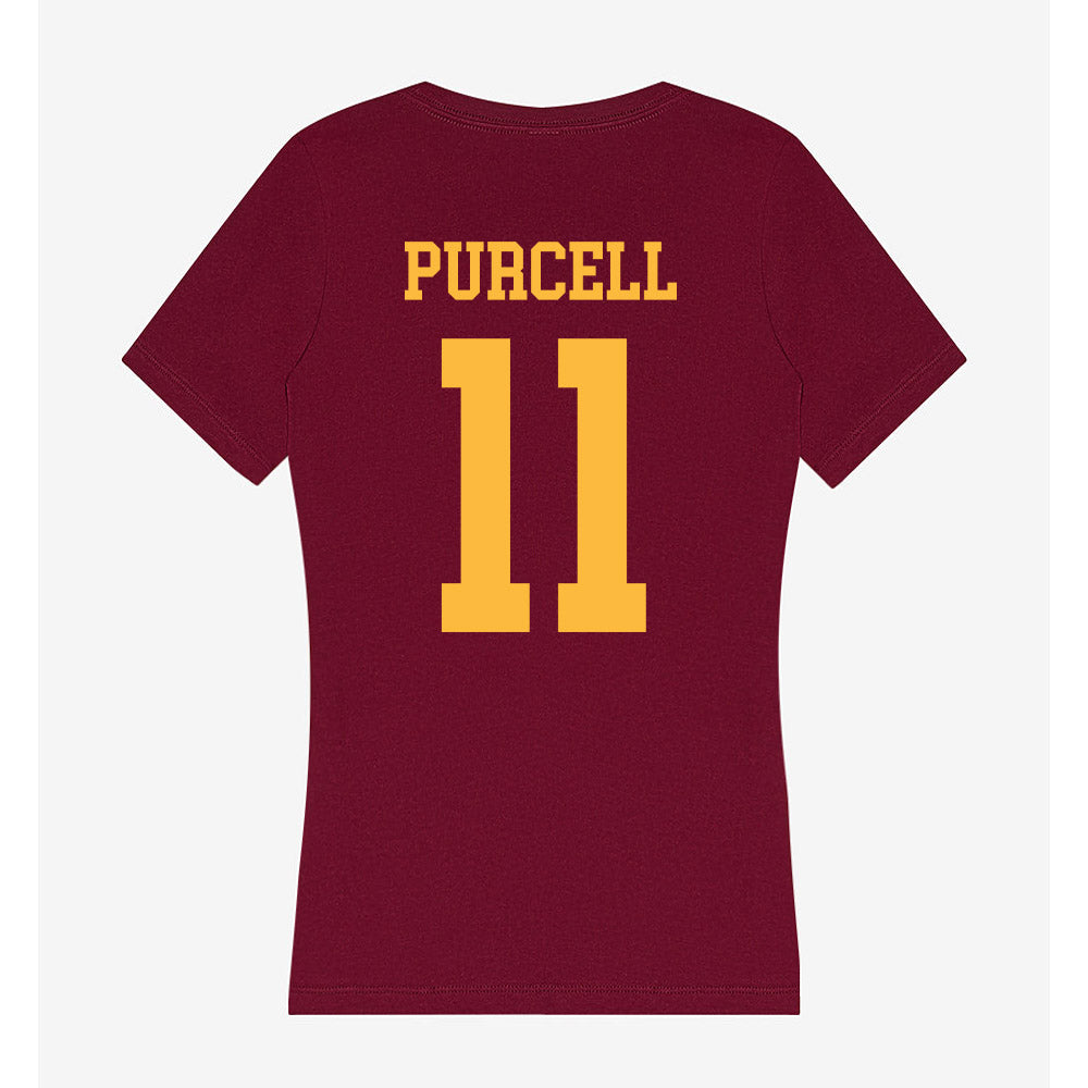 Minnesota - NCAA Men's Basketball : Jackson Purcell - Women's V-Neck T-Shirt-1