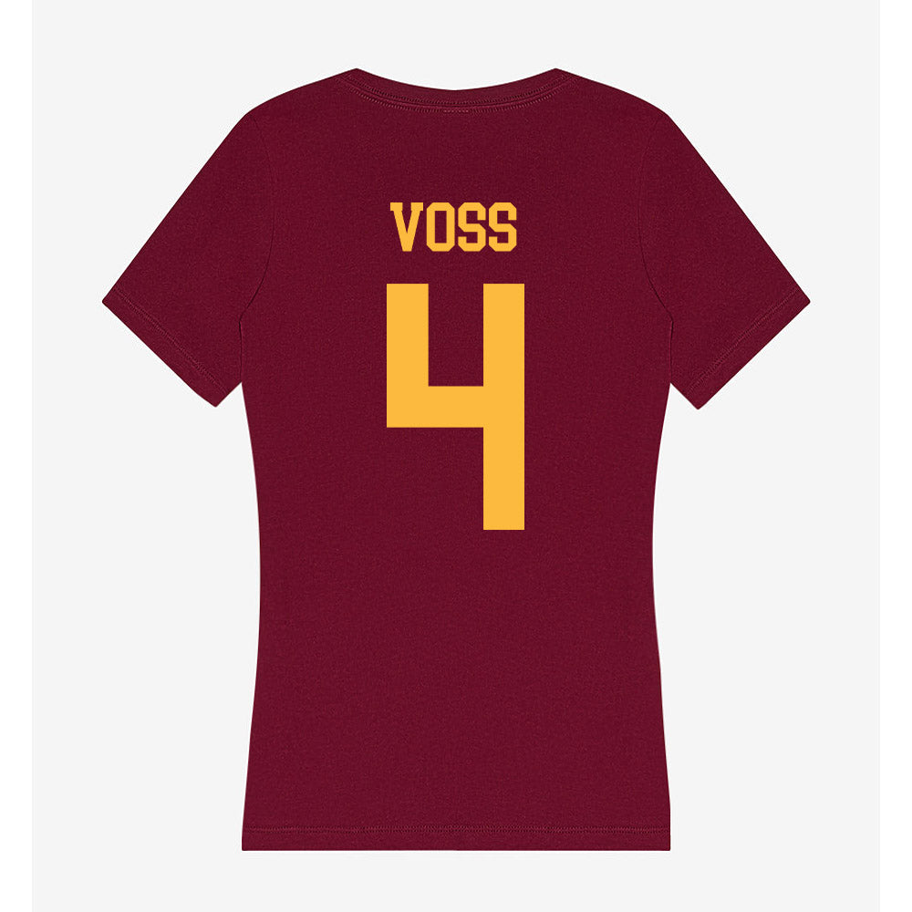 Minnesota - NCAA Football : Roman Voss - Women's V-Neck T-Shirt-1
