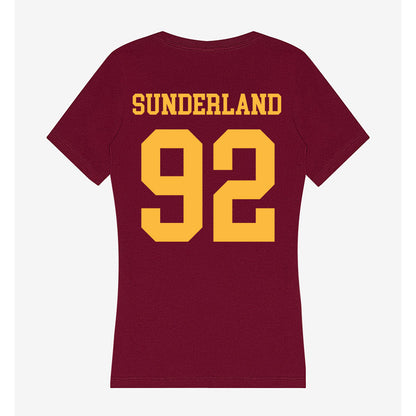 Minnesota - NCAA Football : Beckham Sunderland - Women's V-Neck T-Shirt-1