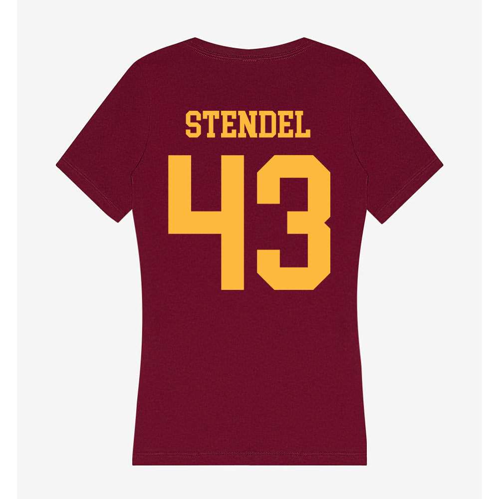 Minnesota - NCAA Football : Ethan Stendel - Women's V-Neck T-Shirt-1