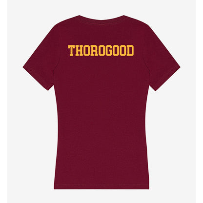 Minnesota - NCAA Men's Track & Field : Trei Thorogood - Women's V-Neck T-Shirt-1