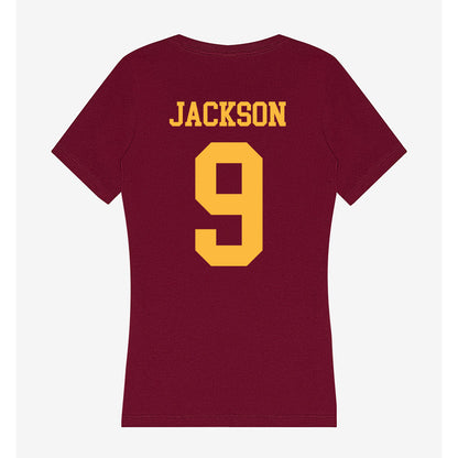 Minnesota - NCAA Football : Daniel Jackson - Women's V-Neck T-Shirt-1