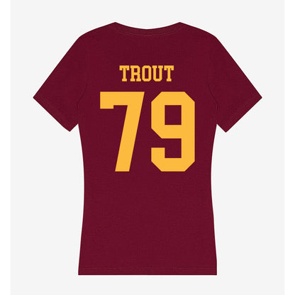 Minnesota - NCAA Football : Andrew Trout - Women's V-Neck T-Shirt-1