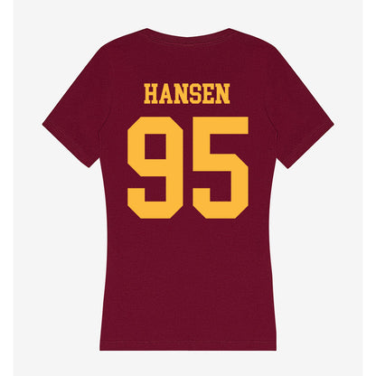 Minnesota - NCAA Football : Colin Hansen - Women's V-Neck T-Shirt-1