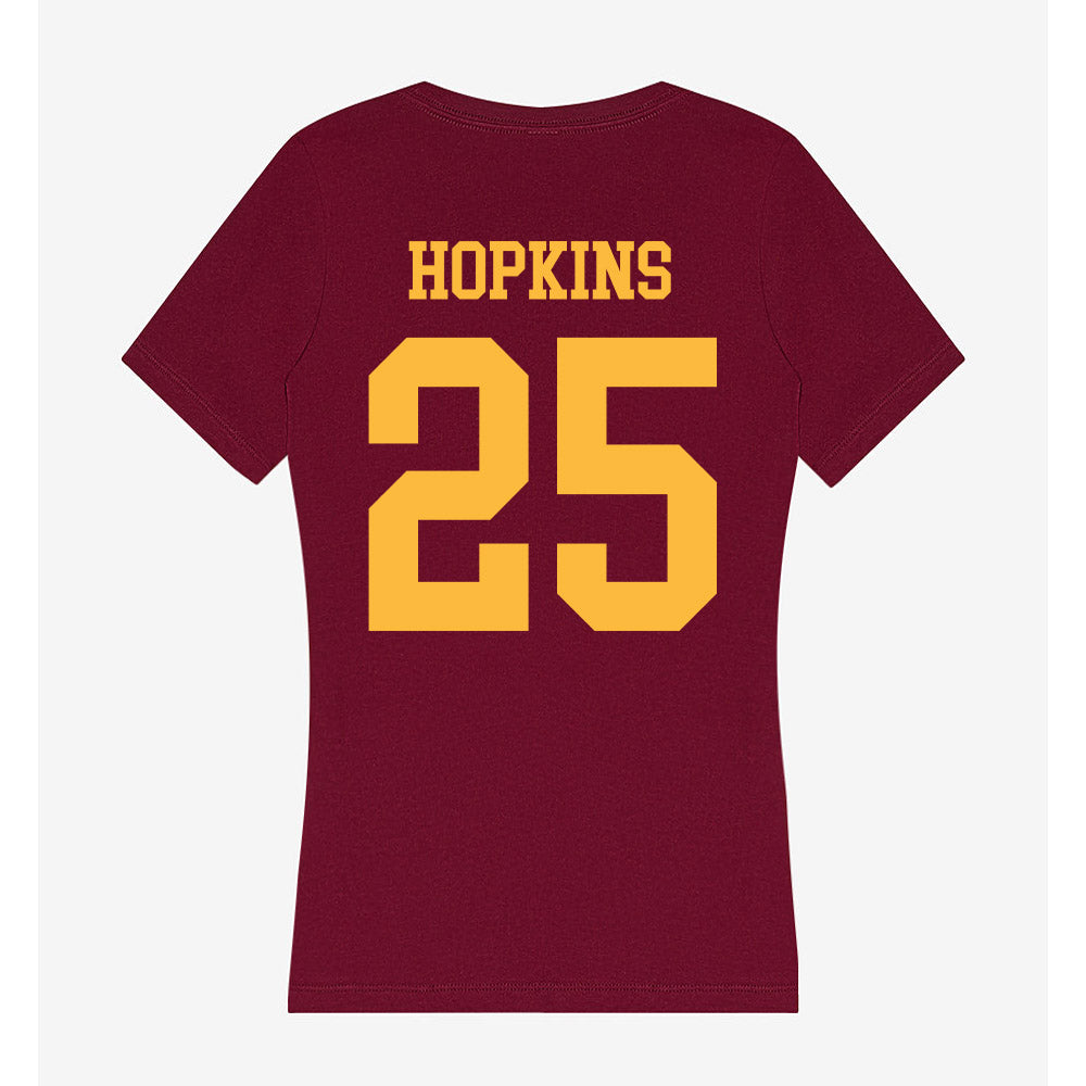 Minnesota - NCAA Football : Justin Hopkins - Women's V-Neck T-Shirt-1